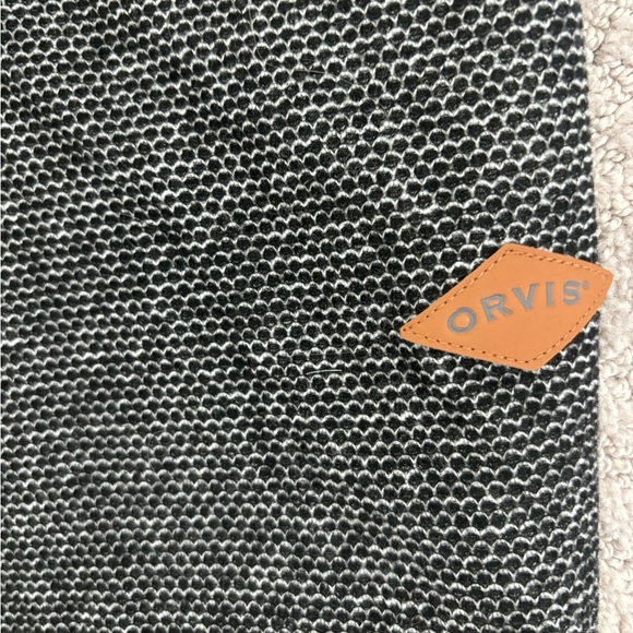 Orvis Sweater XL Black Quarter Zip Sherpa Lined Shacket Pullover | Size XL - Picture 6 of 6